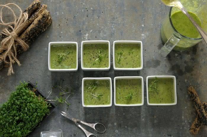 Raw Greenylicious Herb Soup